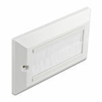 Priza pentru organizarea cablurilor 146 x 86 mm cu perii, Delock 66496