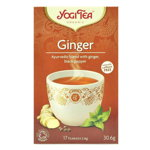 Yogi Tea Ginger, ceai aurvedic cu ghimbir si piper negru, bio, 30,6 g, Yogi Tea