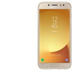 Husa de protectie Samsung Jelly Cover pentru Galaxy J7 (2017), Gold