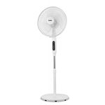 Ventilator cu picior Zass ZFTR 04, 55 W, 3 viteze, diametru 41 cm, functie de oscilatie 90 grade, temporizator digital de maxim 15 ore, functie oprire automata, panou de control soft touch cu ecran LED, telecomanda (Alb)