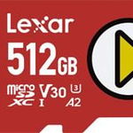 Card Lexar PLAY MicroSDXC 512GB clasa 10 UHS-I/U1 A2 V30 (LMSPLAY512G-BNNNG), Lexar