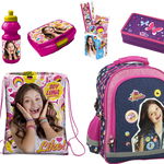 Set scoala Soy Luna 14 - Ghiozdan, Penar echipat, Suport Instrumente de scris, cutie alimente + sticla de apa, sac incaltaminte, Soy Luna