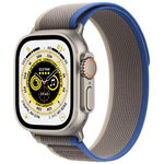 Watch Ultra, 49mm Titanium cu Blue/Gray Trail Loop M/L, GPS + Cellular, Apple