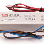 Sursa de alimentare de exterior IP 67 - 12V - 5Ah Mean Well LPV-60-12, Mean Well