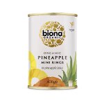 Rondele mini de ananas in suc de ananas Bio 400g Biona, Organicsfood