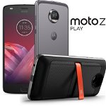 Smartphone Motorola Moto Z2 Play, Ecran Full HD, Gorilla Glass 3, Snapdragon 2.2 GHz, Octa Core, 64GB, 4GB RAM, Dual SIM, 4G, NFC, TurboPower Fast Charge, baterie 3000 mAh, Lunar Gray, include JBL Soundboost