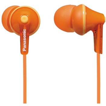 Casti Audio In Ear Panasonic RP-HJE125E-D, Cu fir, Portocaliu