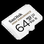 Card MicroSD 64GB, seria HIGH Endurance - SanDisk SDSQQNR-064G-GN6IA