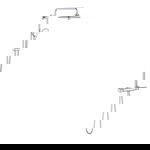 Sistem de dus Grohe Euphoria 260 27615002, 1/2 inch, 260 mm, 3 pulverizari, termostat, anti-calcar, Crom, Grohe