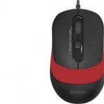 Mouse A4Tech NB sau PC FM10 rosu cu negru