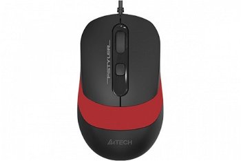 Mouse A4Tech NB sau PC FM10 rosu cu negru