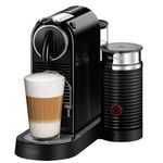 Espressor Nespresso by De'Longhi CitiZ & Milk Black, 1710 W, 19 bari, Negru, set capsule degustare inclus