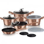 Set oale marmorate 13 piese Rose Gold Berlinger Haus BH 7029