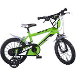 Bicicleta verde pentru copii 16 inch Dino Bikes, Dino Bykes