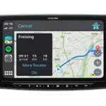Sistem multimedia Alpine INE-W611D Sistem de navigatie integrat DAB+ HDMI CD/DVD Player si compatibilitate Apple CarPlay si Android Auto