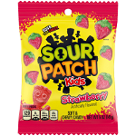 Sour Patch Kids Strawberry Peg Bag - căpșuni 102g, Sour Patch Kids