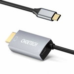 cablu usb-c - hdmi choetech xch-m180, pd 60w, 1.8m, negru, CHOETECH