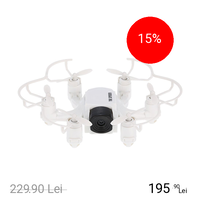 STAR Mini Drona 126 Spider Hexacopter Cu Camera HD 2.0Mp Alb, STAR