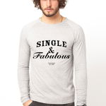 Bluza gri, barbati, Single & Fabulous, THEICONIC