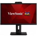 Monitor LED ViewSonic VG2440V 23.8 inch 5 ms Negru Webcam 60 Hz, Viewsonic