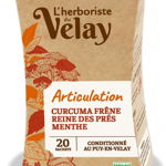 Ceai BIO cu ulei esential pentru articulatii (curcuma, cretusca, frunze frasin) Velay, Velay