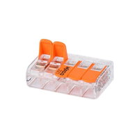 Conector de îmbinare 221-415 cu 5 intrări și manetă Wago