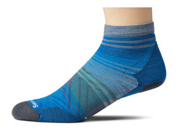 Imbracaminte Barbati Smartwool Run Zero Cushion Ankle Pattern Neptune Blue