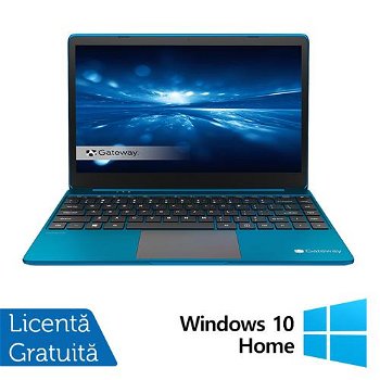 Laptop Gateway GWTN141-10BL-R, Intel Core i5-1135G7 2.40 - 4.20GHz, 16GB DDR4, 512GB SSD, Full HD IPS LCD, Blue, Windows 10 Home, 14.1 Inch, Webcam, GATEWAY