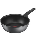 Tigaie Chef’s Delight Tefal G2967543, D22cm, Suprafață antiaderentă Titanium 2XL, Thermo Signal, Culoare: Negru, TEFAL