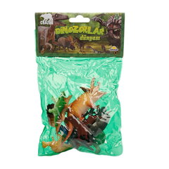 Set cu figurine de dinozauri in punga mica, Crazoo S00000705 Set cu figurine de dinozauri in punga mica, Crazoo S00000705