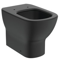 Vas wc stativ, Ideal Standard, Tesi, evacuare laterala, negru mat, 36.5x55.5x40cm