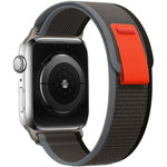 Curea Tech-Protect Nylon pentru Apple Watch 4/5/6/7/8/9/Se/Ultra 1/2 (42/44/45/49 mm) Negru/Orococial, Tech-Protect
