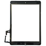 Touchscreen Digitizer Apple iPad 5 A1822 cu buton home si adeziv Negru Geam Sticla Tableta, Apple