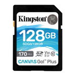 Card de Memorie SD Kingston Canvas GO Plus, 128GB, Class 10