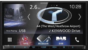 Sistem de navigatie Kenwood DNX-8170DABS, Ecran tactil 7", 16GB Flash, Bluetooth, Harta Full Europa, Actualizarea hartilor 3 ani gratuit