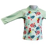 Bluza Copii Maneca Lunga, Anti-Iritatii, Protectie Soare UPF50+, Floral Mint, Marimea 6, Banz®