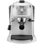 Delonghi Espressor manual DeLonghi EC221.W, Dispozitiv spumare, Sistem cappuccino, 15 Bar, 1 l, Oprire automata, Alb, Delonghi