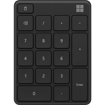 Tastatura numerica Bluetooth Microsoft Number Pad negru, Microsoft