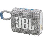 Boxa portabila JBL Go 3 Eco, Bluetooth. IP67, 5H, Alb
