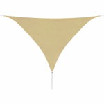Parasolar din tesut oxford triunghiular 3,6x3,6x3,6 m, bej, Alti producatori