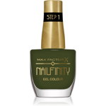 Max Factor Nailfinity Gel Colour gel de unghii fara utilizarea UV sau lampa LED culoare 595 Green Room 12 ml, Max Factor