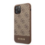 Guess Husa pentru iPhone 11 Pro Max Stripe Cover Maro, Guess