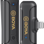 Lavaliera Boya BY-WM3T2-D1, mini lavaliera digitala cu microfon omnidirectional fara fir cu transmitator si receiver Lightning, BOYA 