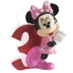 Lumanare tort cifra 3 Minnie Mouse 3D 6.5 cm