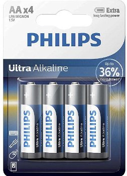 Baterii Philips eXtremeLife LR6 AA - 4 buc