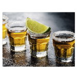 Tablou pahare tequila lamaie - Material produs:: Poster pe hartie FARA RAMA, Dimensiunea:: 30x40 cm, 