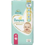 Scutece Pampers Premium Care Value Pack Marimea 4, 9-14 kg, 52 buc, Pampers