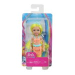 Papusa Barbie Dreamtopia - Chelsea Sirena Galbena MTGJJ85_GJJ88, Viva Toys