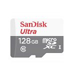 Card de memorie MicroSD SanDisk, Memorie 128 GB, 100 MB / S, Standard UHS-I, 