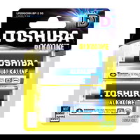 Set 2 baterii alcaline Toshiba, R20 D, Toshiba